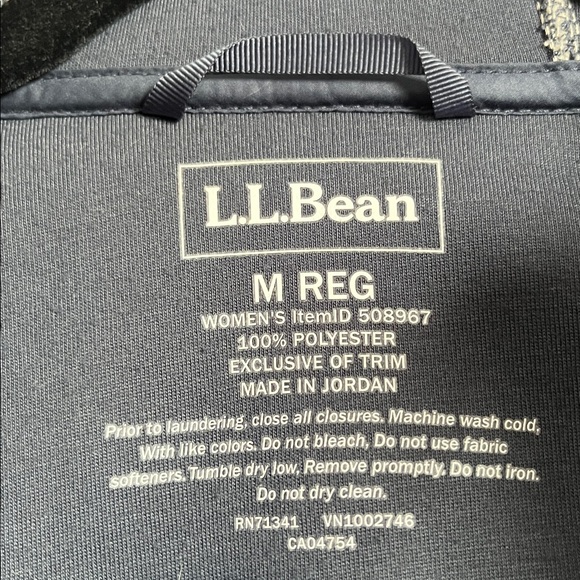 L.L. Bean Mountain Pile Fleece Coat women’s regular medium outdoorsy camping - Picture 7 of 9